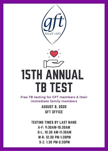 15TH ANNUAL TB TEST