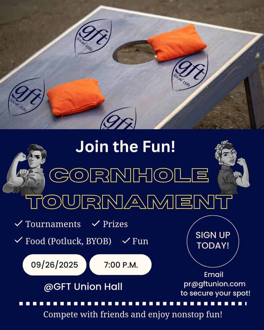 Cornhole Tournament Night Friday 09/26/2025